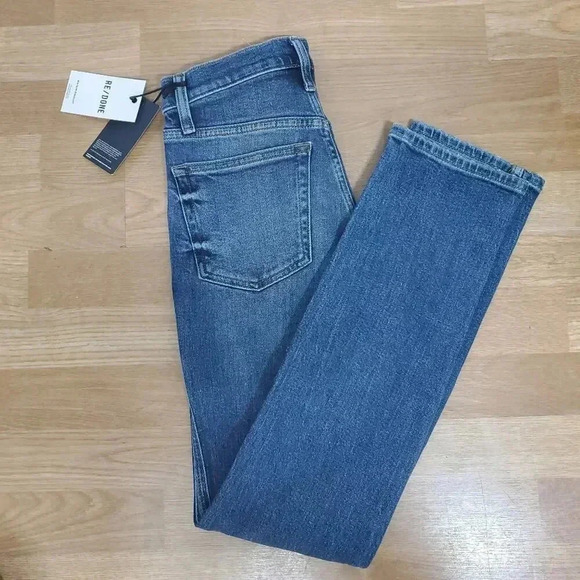 RE/DONE 80's slim straight Darkworn4 Size 25 - Picture 2 of 7
